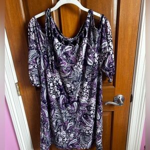 👛3 for $30👛 Elegant Purple Floral Women's Dress